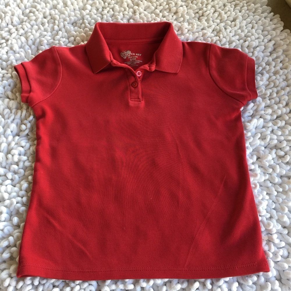 Copper Key‎ polo shirt Red 6/6X